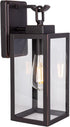 LIT-PaTH Outdoor Wall Lantern, Wall Sconce as Porch Lighting Fixture, E26 Medium