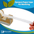 Blue Lake ECOLIFE Plastic Free Masking Tape Dispenser, 4 Rolls 3/4 in x 550 in Paper Tape, Desk for Labeling, Office