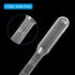 PATIKIL 200pcs Disposable Transfer Pipettes, 1ml 3ml LDPE Polyethylene Plastic for Liquid Transfer, Clear