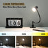 Clip Desk Lamp, USB Reading Light, Flexible Neck Led Clamp Light with 3 Color Temperature Options, 10 Dimmable Brightness Levels for Working, Studying (8W) by CeSunlight