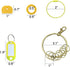 Daily Treasures 78Pcs Key Caps Tags Covers Set, 48Pcs Plastic Key Identifier Covers & 24Pcs Plastic Tags