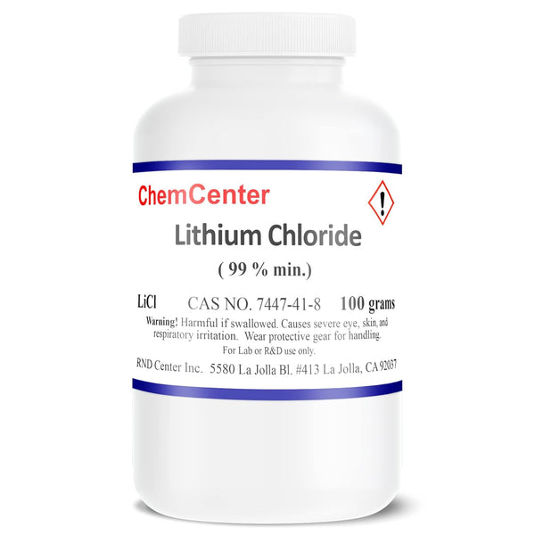 Lithium Chloride - High Purity Powder/Crystals, 100 Grams