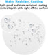 Dapesuom Round Mouse Pad, 8.7 x 8.7 Inch, Cute Small Mouse Mat, Washable Non-Slip Rubber Base, White