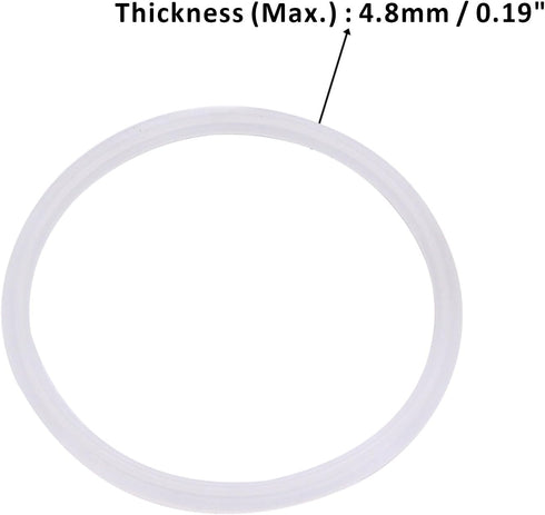 DERNORD Silicone Gasket Tri-clover (Tri-clamp) O-Ring - 4 Inch (Pack of 2)