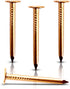 100 Pack 1.5 Inch USA MADE Copper Nails, Solid Pure Copper Roofing Finish - Highest Quality Slating Spikes