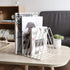 Sooyee 9 Slot White Magazine Holder,Desktop File Sorter Organizer Triangle Bookshelf Decor Home Office by Sooyee