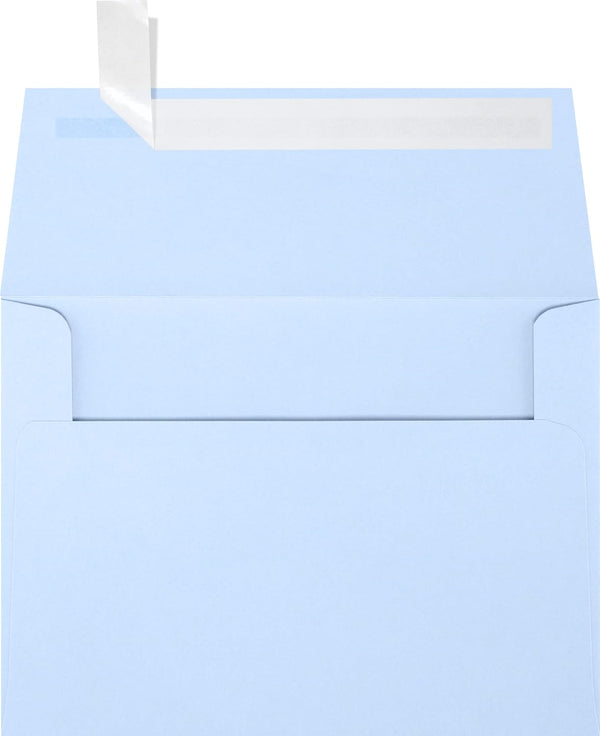 LUXPaper A6 Invitation Envelopes | Baby Blue | Peel & Press | 4 3/4" x 6 1/2" | 80lb. Text | 50 Qty