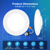 6inch, 5CCT Dimmable E26 2 Pack LVWIT LED Recessed Light Can Lighting with White Cover, Color Selectable Downlight