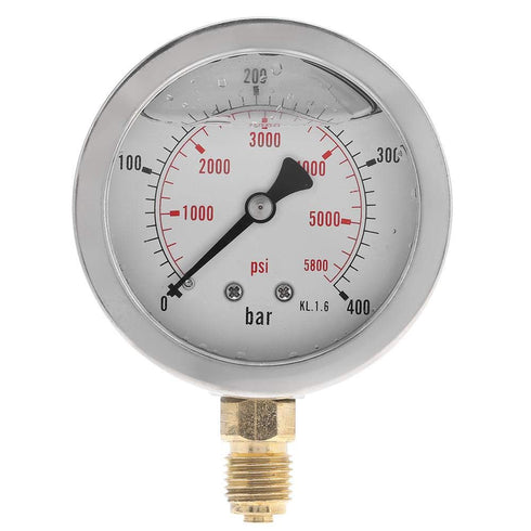 Hydraulic Pressure Test Kit with 6 Couplings, 3 Hoses and 3 Pressure Gauges 25/40/60Mpa for Excavator Machinery