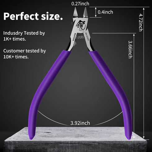 RUITOOL Model Nippers, Gundam Model Tools for Beginners, Ultra-thin Non-slip Grip, 4.7 Inch Sharp Cutters.