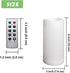 1 Pack Set 3 6 Outdoor Flameless Pillar Candle with Remote and Timer Waterproof Battery Operated Electric LED Candle