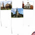 The Best Card Company - 10 Blank Note Cards Boxed (4 x 5.12 Inch) - Assorted Architecture All Occasion Cards