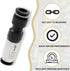 3 pcs 8mm Straight One Way Flow Pneumatic Check Valve, Push to Connect Fitting for Air Compressor.