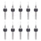 uxcell Micro PCB Drill Bit Set, 10pcs 1/8" Shank 0.35mm Solid Tungsten Carbide CNC Engraving Bits