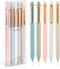 NUSIGN Gel Pens, 5 Pcs 0.5mm Fine Point Retractable Black Ink, Quick Dry, Smooth Writing for Note Taking