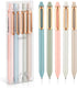 NUSIGN Gel Pens, 5 Pcs 0.5mm Fine Point Retractable Black Ink, Quick Dry, Smooth Writing for Note Taking