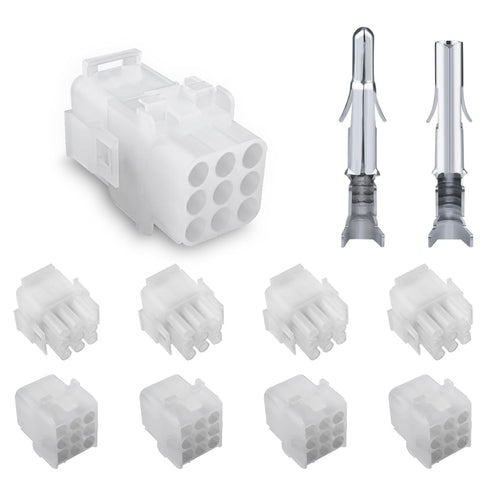 JRready ST6428 Power Connector - 9 Pin (4 Matched Sets) Compatible with Molex MLX Power Connector 9 Pin