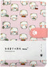 Cute Cartoon Notebook, Kawaii Journal, Japanese Sketchbook, Leather Cover Diary, Light Pink Travel Notebook