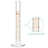 stonylab Graduated Cylinder, 2-Pack B Grade Borosilicate Glass, 10 ml with Stable Hexagonal Base