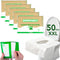 HelvioraX Toilet Seat Cover Disposable Flushable(50 Pcs), XXL Travel Toilet Seat Covers for