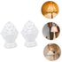 2pcs DOITOOL Shade Knob Light Knob Light Finial Accessory Finial Decor Lampshade Holder Durable Lamp Shade Decorative