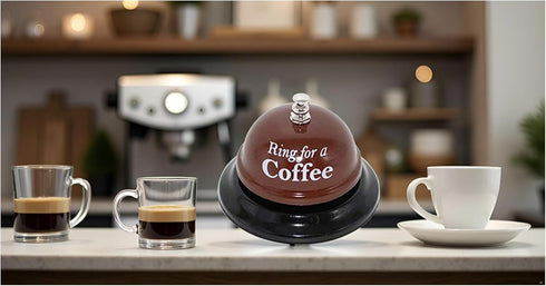 KiaoTime Call Bell Ring for Service - Desk Kitchen Bar Counter Top, Coffee, Stage Hens Party Wedding Accessory