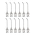 12pcs 17 Gauge 1" Stainless Steel Blunt Tip Dispensing Needles with Luer Lock for Glue and Ink