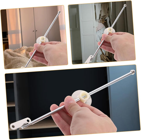 6pcs Cabinet Support Hinges Furniture Hinge Parts for Cupboards and Bedside Cabinets Iron Construction for Easy Opening