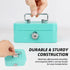 Sopoloray 4 Set Lock,4.5" 3.3" 2" Pcs Metal Cash Box with Key x x Steel Money Box for Coins Bills,Portable Mini Safe