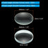 PATIKIL 10cm Focal Length 40mm Double Convex and 10cm Focal Length 40mm Double Concave Lens 1 Set, 2 Pack Glass Optically Polished Round Edges Lens for Physics Experiment Classroom, Clear