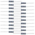 20PCS 3 Watt 100 Ohm Metal Oxide Film Resistor, Quad Band Standard EIA Colours for Experiments