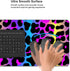 Leopard Neon Animal Print Mouse Pad, XL Large Gaming Mousepad, Long Extended Keyboard Pads for Gaming and Office (31.5