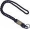 Heavy Duty Braided Paracord Lanyard Keychain with USA Flag, Strong Lanyard with Metal Clip for Outdoor Activities