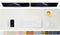Large Desk Mat - 47.2"x 17" Non-Slip PU Desk Pad for Office and Home, Ideal for Large Mouse Pad on Desks (White)
