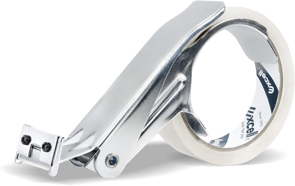 Excell Heavy Duty Filament Tape Dispenser for 1 Inch Wide Strapping Tape, Ideal for Taping and Sealing Cartons