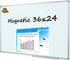 Lockways Magnetic Dry Erase Board, 36 x 24 Inch Whiteboard, 1 Dry Erase Marker, 2 Magnets for Home, School, Office