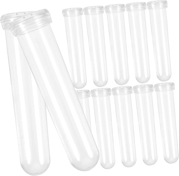 50pcs Transparent Flower Water Tubes for Fresh Flower Storage Premium Plastic Nutrient