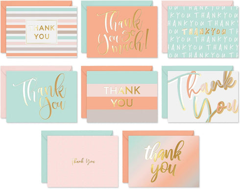 Sweetzer & Orange Blank Thank You Cards with Envelopes, Set of 24