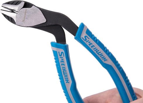 SPEEDWOX Diagonal Cutting Pliers Angled Multi Plier High Leverage Ergonomic Combination Pliers