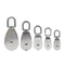 Pulley Block M15/M20/M25/M32/M50, 304 Stainless Steel Heavy Duty Rigging Lifting Wheel, 5Pcs