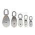 Pulley Block M15/M20/M25/M32/M50, 304 Stainless Steel Heavy Duty Rigging Lifting Wheel, 5Pcs