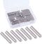 Glarks 50-Pieces Stainless Steel Dowel Pin 5x25mm Shelf Support Pegs, Fasten Elements Pin Rod