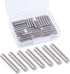Glarks 50-Pieces Stainless Steel Dowel Pin 5x25mm Shelf Support Pegs, Fasten Elements Pin Rod