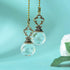 2001 Set 2 LONGSHENG - SINCE - of Vintage-Style Clear Fan Pull Ceiling Fan Chain Pulls Crystal Prism Ball