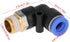 Push in Joint Pneumatic Connector, 10 pcs 8mm G1 push in anslutningar 90 Degree Male Thread Quick Fittings Push to Connect Lock Elbow Pipe L Shape with Oval Ring Air Fitting Thread Adapter 8mm x 1/4" by AUNMAS