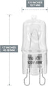 10 Pack Q75/G9/CL/120V G9 75 120 T4 Bulb Crystal Clear Lense JCD Watt Volt JD Type Halogen House Hold Light Hanging