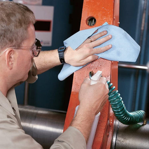 1 75 9.5' 16' PM50575 PIG Heavy Duty Shop Towels for Oil and Grime - Dispenser Box of Wipes - Each Wipe is x