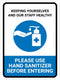 Yxzlaop Keeping Yourselves And Our Staff Healthy - Please Use Hand Sanitizer Portrait