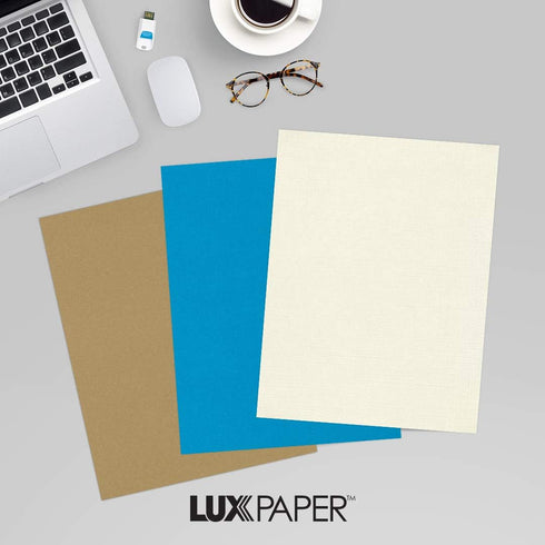 LUXPaper 8.5" x 11" Paper, Natural Linen, 250 Qty