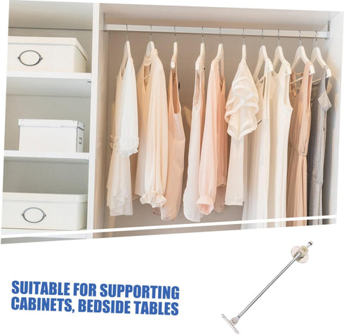 OSALADI Cabinet Support Furniture Rod Round Plate Design for Easy Movable Bedside Connector for Cabinet Doors Elegant